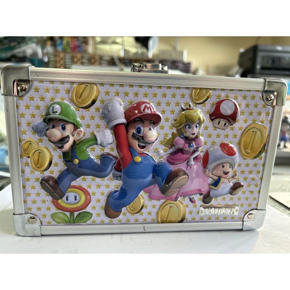 Mario Bros Vault Case Lock Box Treasures No Key Toys